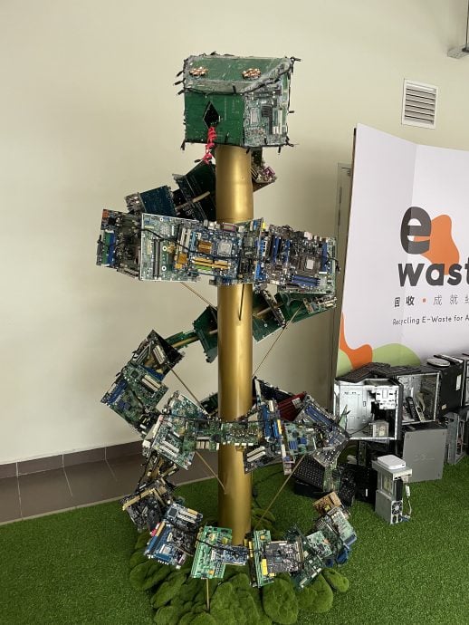 **已签发**柔:善心美事〡新马寺推电子废品回收 推广和教育正确回收知识