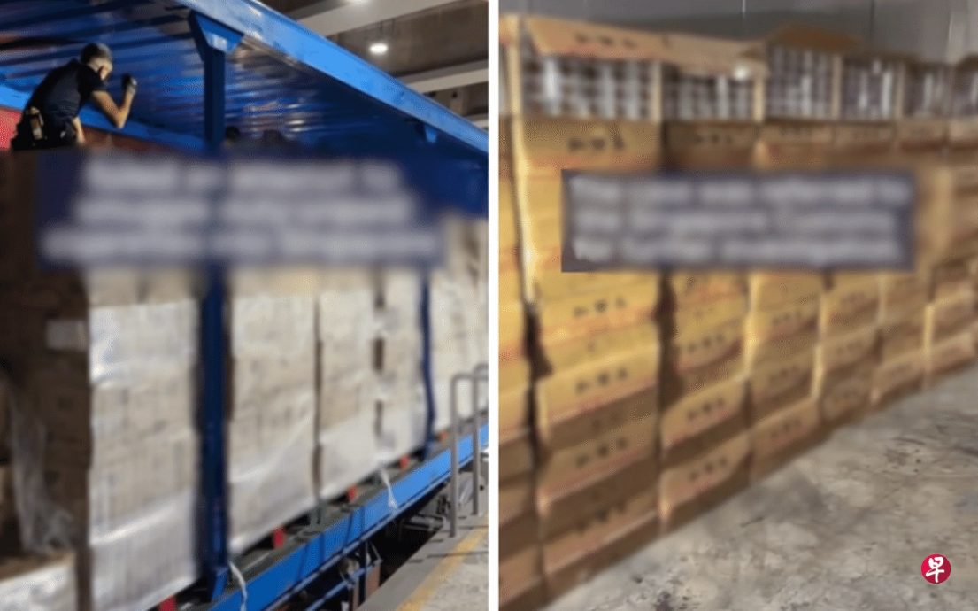 *已签发*柔:狮城二三事:大马罗里藏逾4600条漏税香烟 图走私狮城遭识破