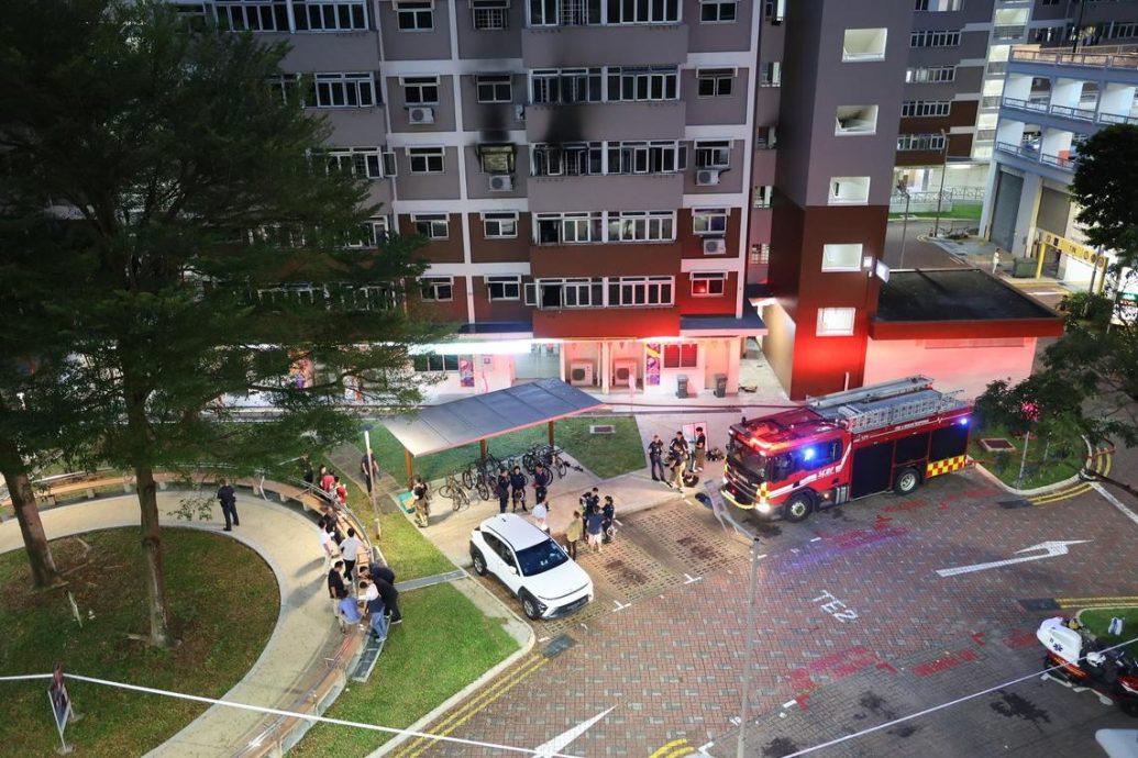 *已签发*柔:狮城二三事:狮城惹兰红山组屋火患 一对男女不幸丧命