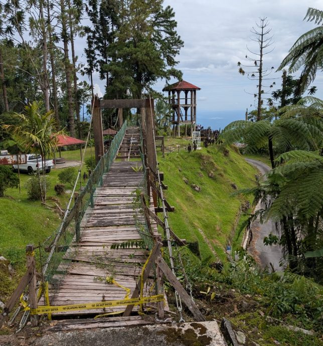 拉律山上吊桥及瞭望台获拨款逾50万令吉修复年杪完工