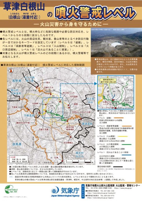 日本活火山草津白根山频震恐爆发　气象厅调升警戒等级