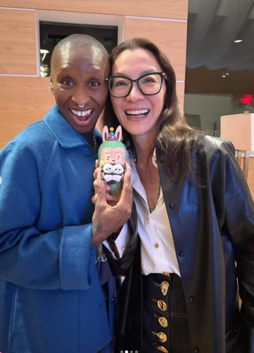 晒大熊猫生日特别版Labubu 杨紫琼：8月也是我生日