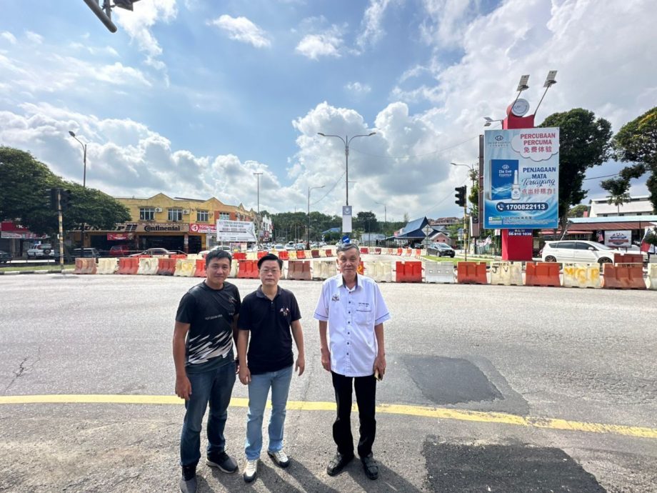 榴梿洞葛市镇改道试行两周 陈志成拟建议增指示牌减速线