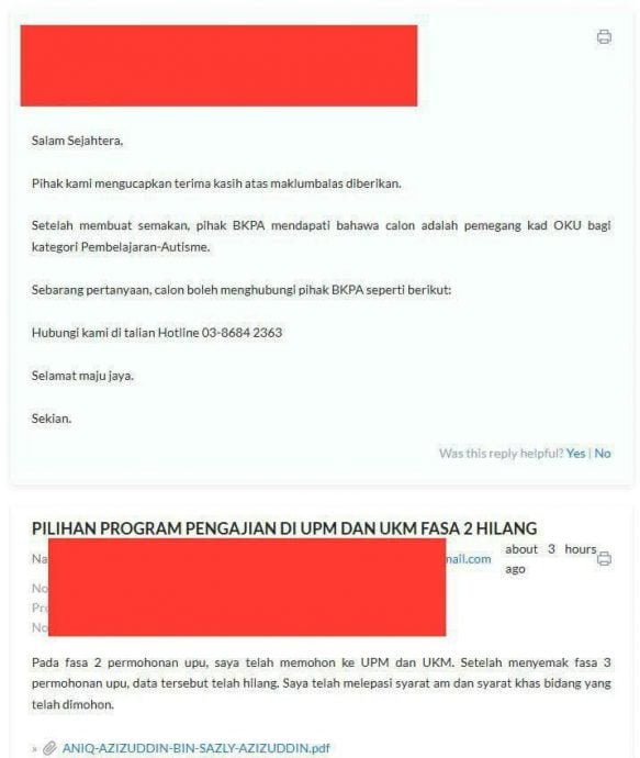 父控诉儿被拒大学门外 “自闭症持OKU卡有错?”