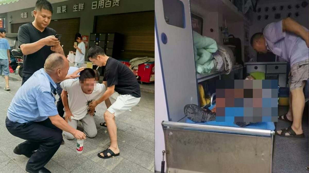 男子小学附近持刀砍人　致2死3伤