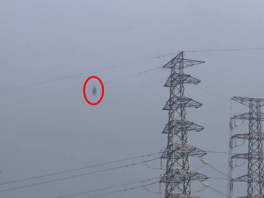 男子疑触电身亡 尸体挂20层楼高电缆