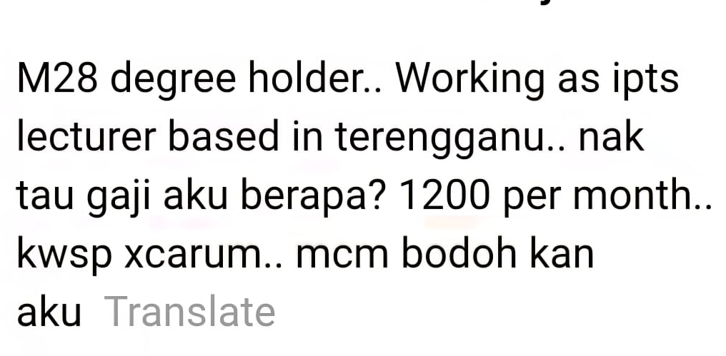男子自揭月领1200令吉
