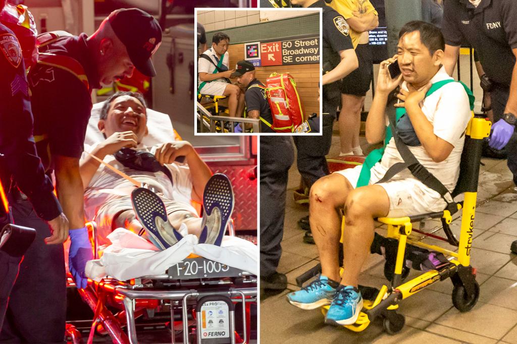 纽约亚裔医生无故被推下地铁轨道 幸成功逃回月台