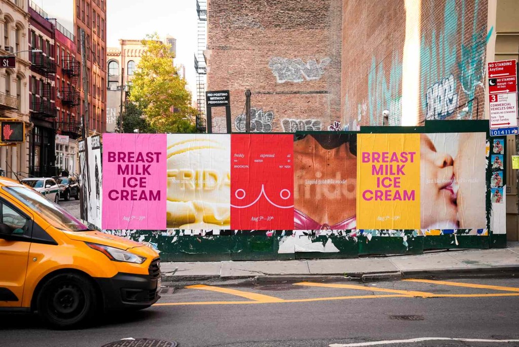 纽约推限量母乳味雪糕 成功吸引排队人潮