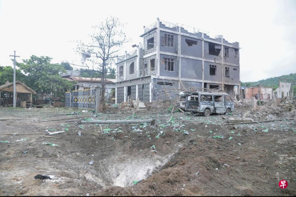 缅军空袭宝石贸易中心夺13命 7人当场死 包括僧侣