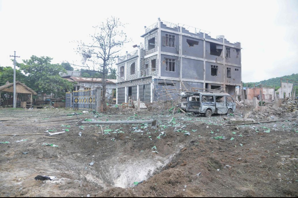 缅军空袭知名宝石贸易中心 造成13死14伤