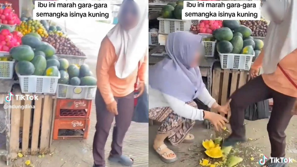 视频|买到黄果肉非红果肉 女子怒砸狂踩西瓜惹议