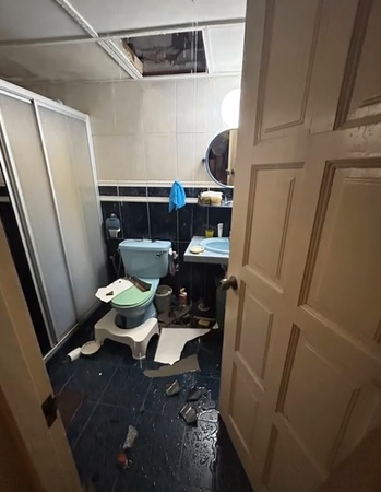 视频|住家遭工地瓷砖碎片砸中 女子鼻梁受伤差点没命!