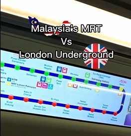 视频|对大马捷运赞不绝口 英国夫妻吁伦敦加把劲