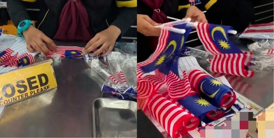 视频|收银员逐一检查国旗获赞 网民:对“辉煌条纹”应有的尊重