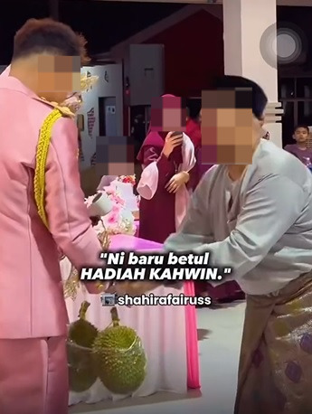 视频|汶莱婚宴送礼实在又特别 榴梿快熟面杀虫剂煤气桶都有