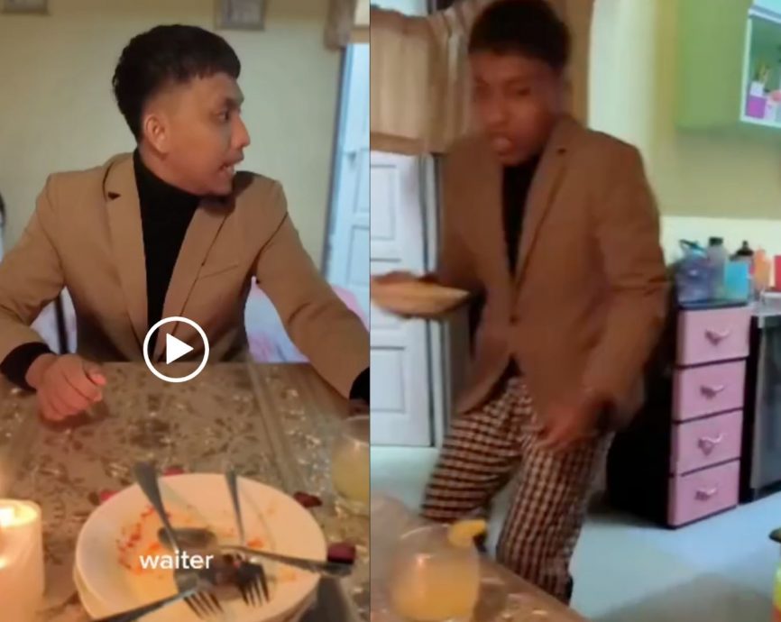 视频|结婚周年庆玩角色扮演逗妻 穿西装配睡裤准备浪漫晚餐