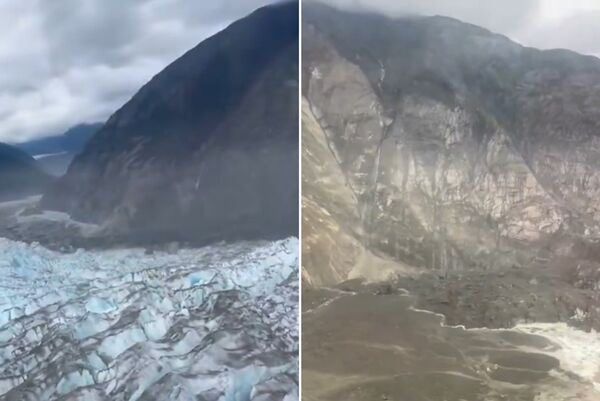 视频／引发4.5公尺海啸　阿拉斯加大山崩空拍画面曝光