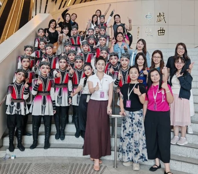 请签发（大北马）双溪赖启智学校舞蹈团国际赛发光发热