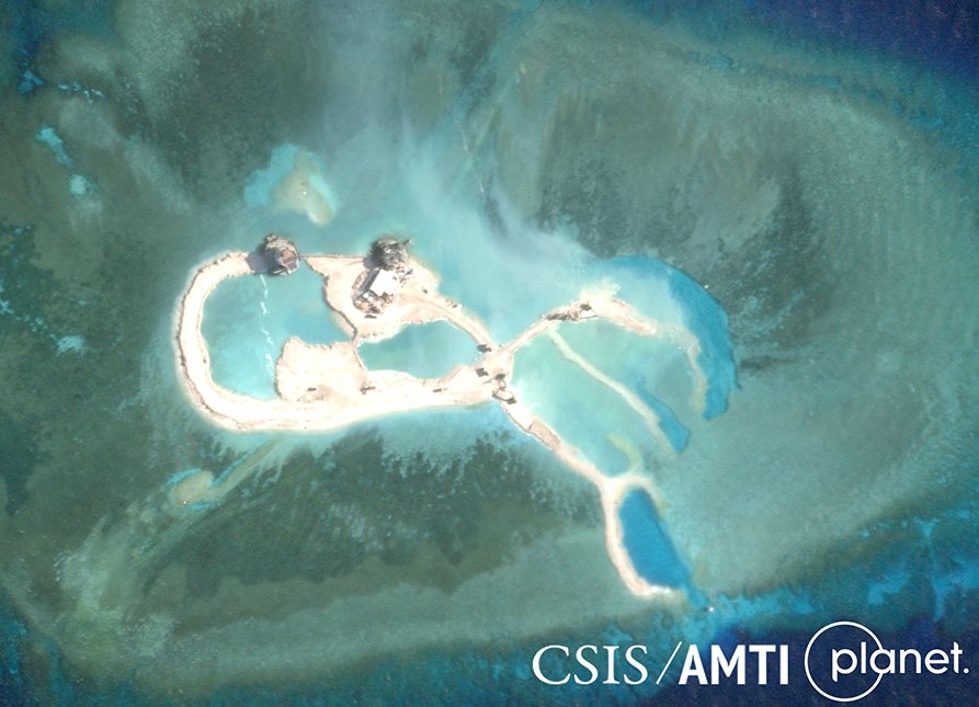 越南在南沙群岛大举填海造陆 智库:规模将超越中国