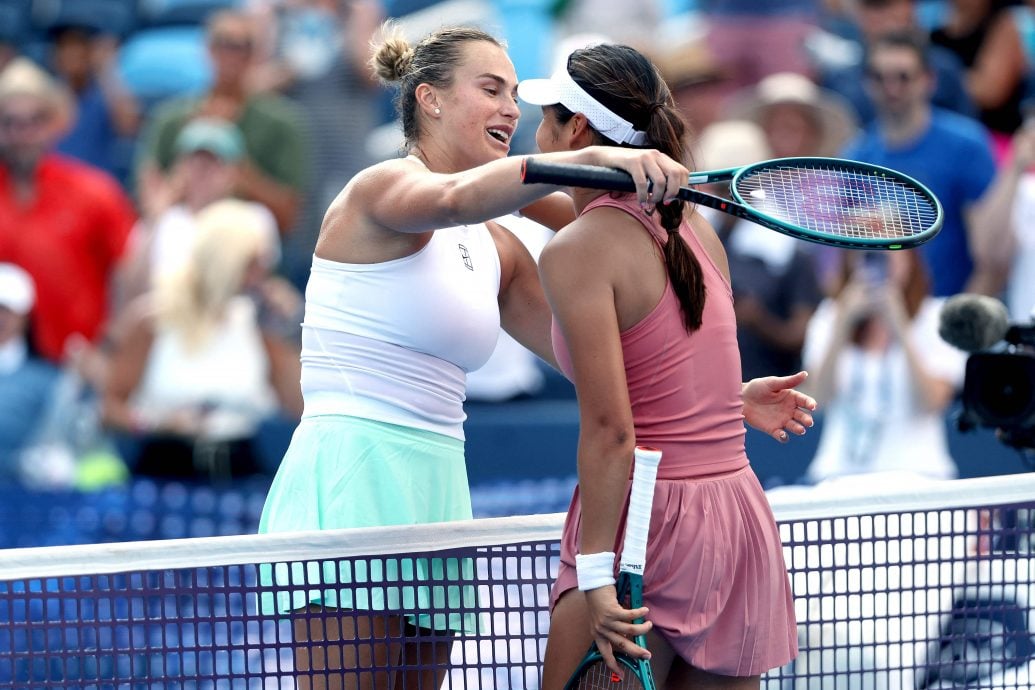 辛辛那提网球赛| 辛纳经3度比赛中断出线  蕯巴伦卡抢七险胜闯16强