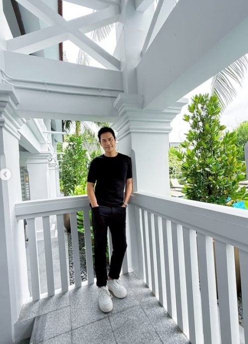 郑嘉颖安排儿子读母校 父子游新加坡竟零合照