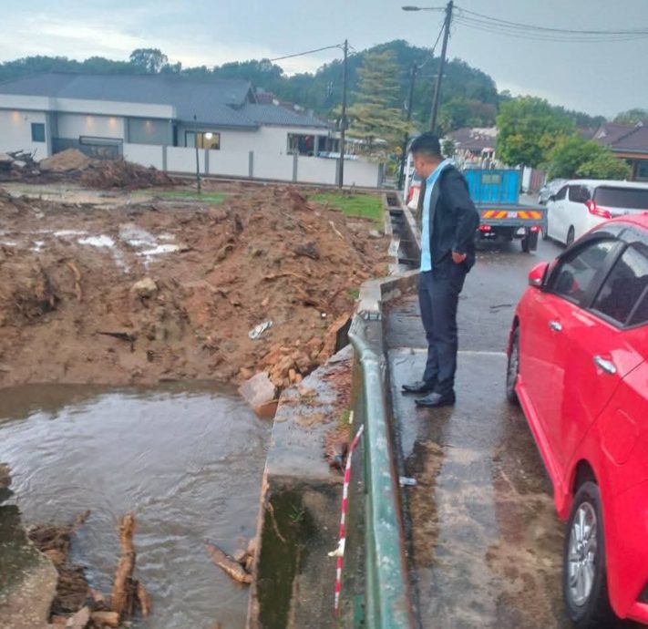 陈俊广:施工影响排水,2地区居民担忧引发闪电水灾。