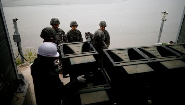 韩军开始拆除两韩边境“心战广播”