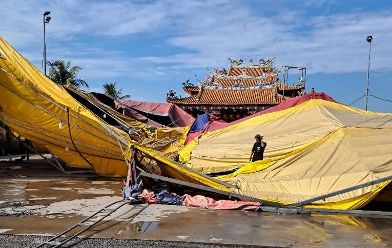 风雨夜袭倒树砸车 男童罗里司机受伤