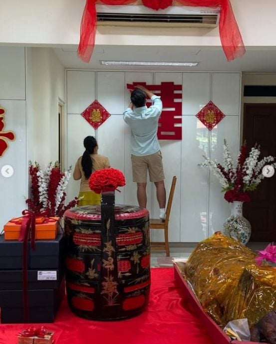 高艺晒过大礼照 未婚夫水果篮藏甜蜜纸条