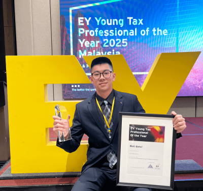 黄伟旋为拉曼理工大学再添荣光  将代表大马出征安永税务菁英国际总决赛