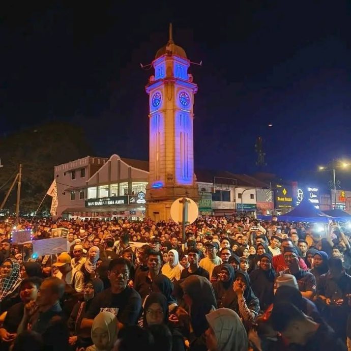 “为查拉伸张正义”和平集会昨晚在吉打双溪大年举办