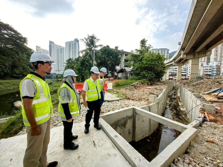 （大北马）亚依淡至敦林大道绕道工程，黄汉伟：柱子已全竖立完成