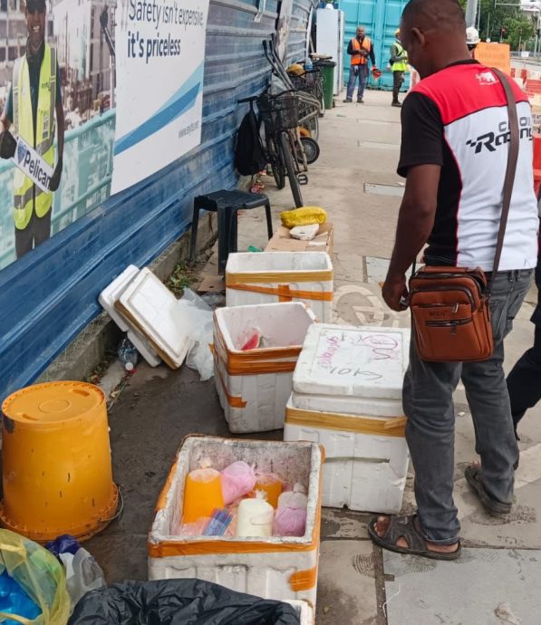 （大北马）外籍小贩工地外摆摊 市厅充公所有货物