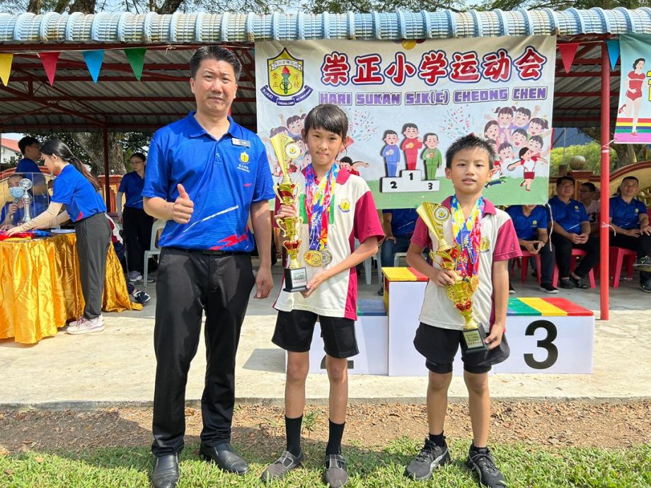（大北马）峇眼三目崇正运动会 林文源勉励学子 赛出水平 