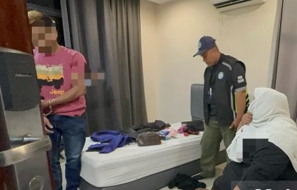 （大北马）槟宗教局突击捕30男女，1人从酒店2楼跳下逃跑未果