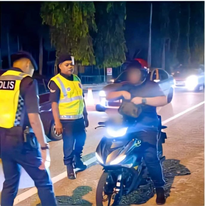 (大北马)瓜拉姆达警方在深夜展开联合防范罪案行动查近3000人及2700辆车辆