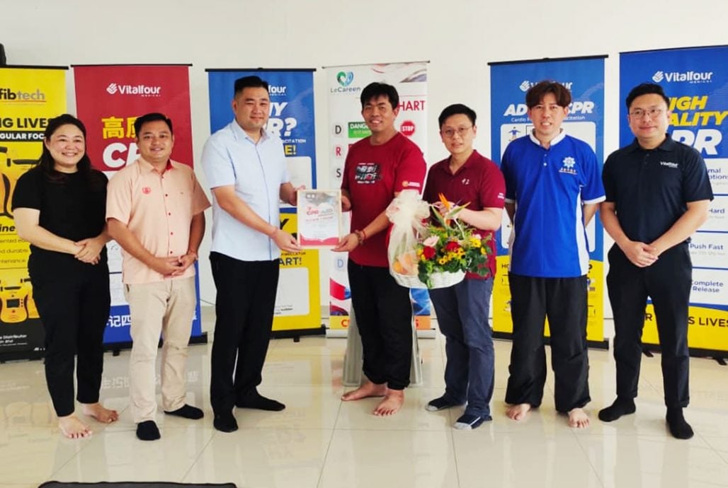 （大北马）逾130名居林民众及华团代表共同“为生命按下启动键”，学习CPR及AED使用