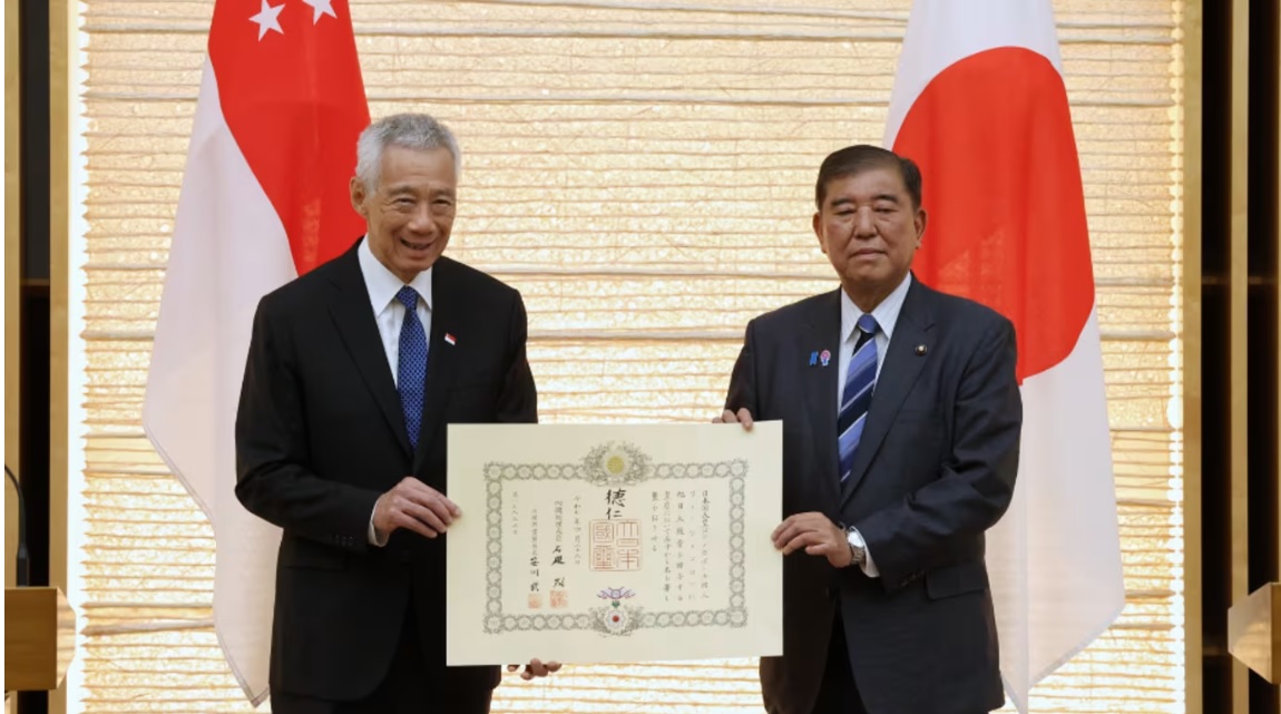 (已签发)全国:李显龙获授旭日大绶章 并同石破茂会晤