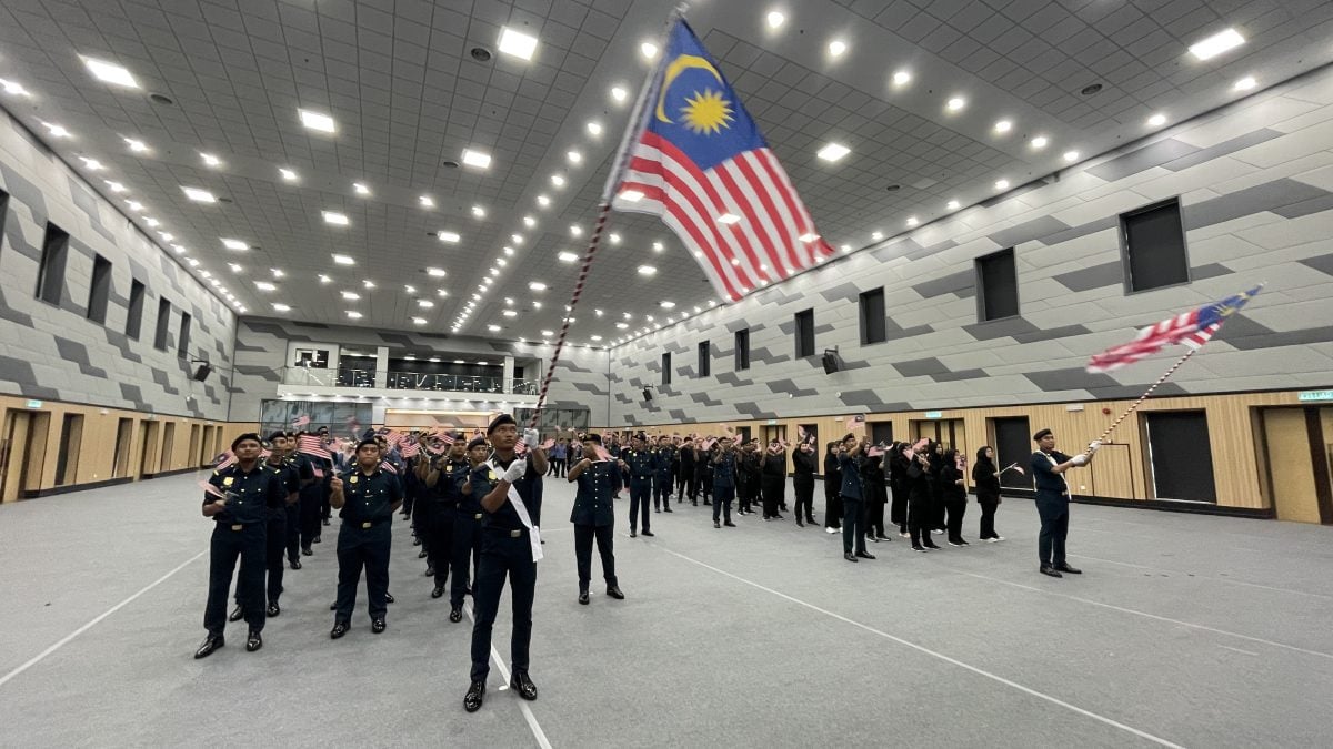 (已签发)柔:依城市政厅车队绕3地点 “辉煌条纹”飘扬体现爱国精神