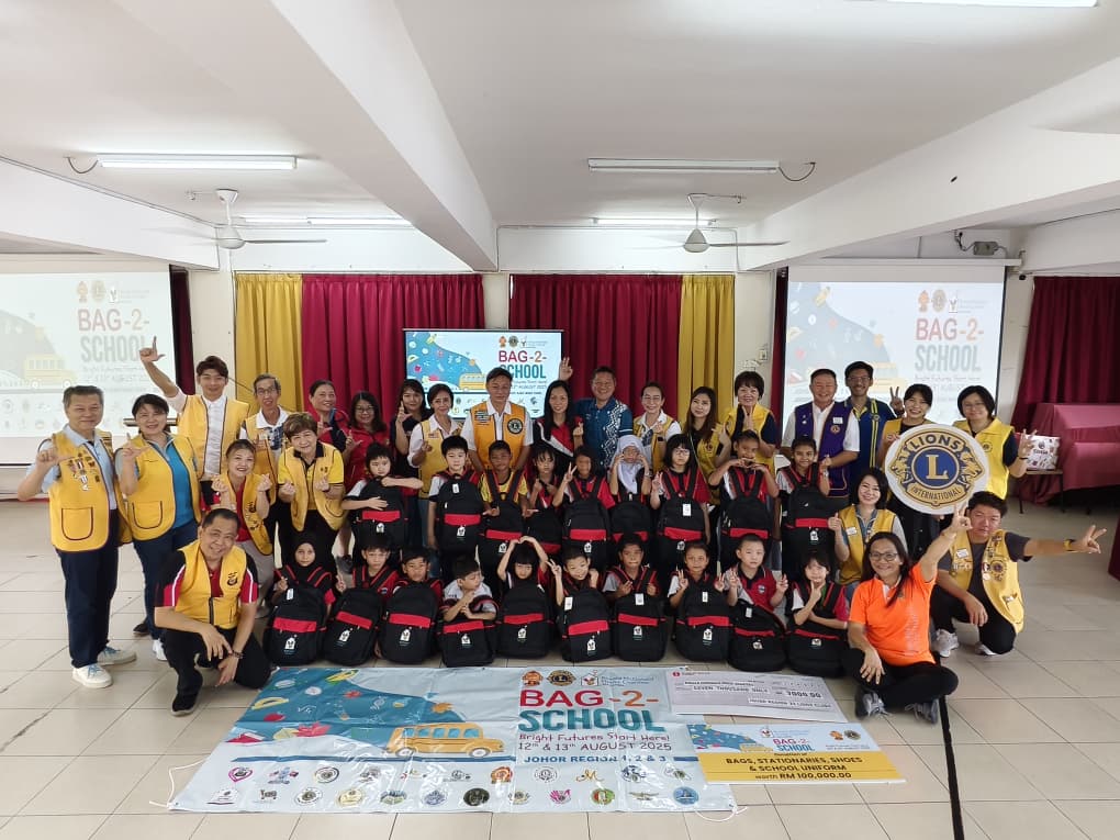 (已签发)柔:**可小版头**柔23狮子会派书包配套   34华淡小500一年级学生受惠