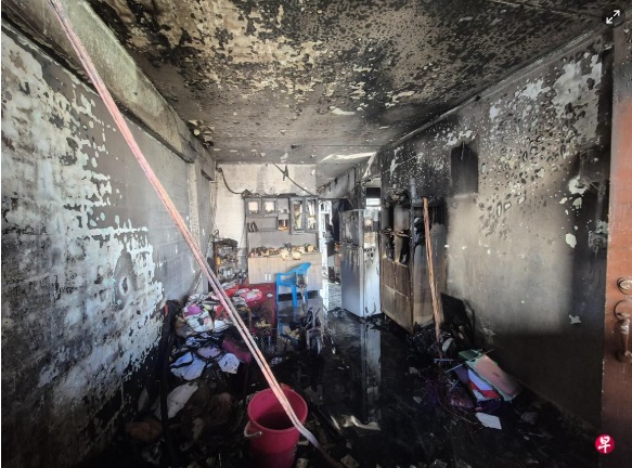 (已签发)柔:狮城二三事:新加坡组屋个人代步工具引火患 3人受伤50居民疏散