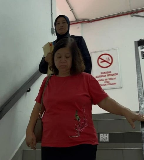 被指为车胎放气持扫人打人   六旬妇认罪罚款1500令吉