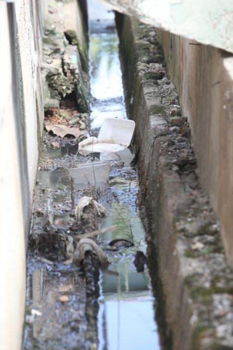 me4头/余保凭:甲洞花园后巷道路及沟渠年久失修