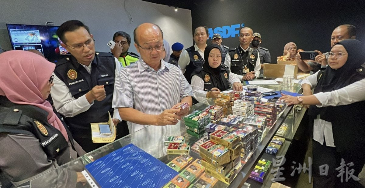 “肺部安全行动”雷厉执法·充公450包非法烟罚业者4万