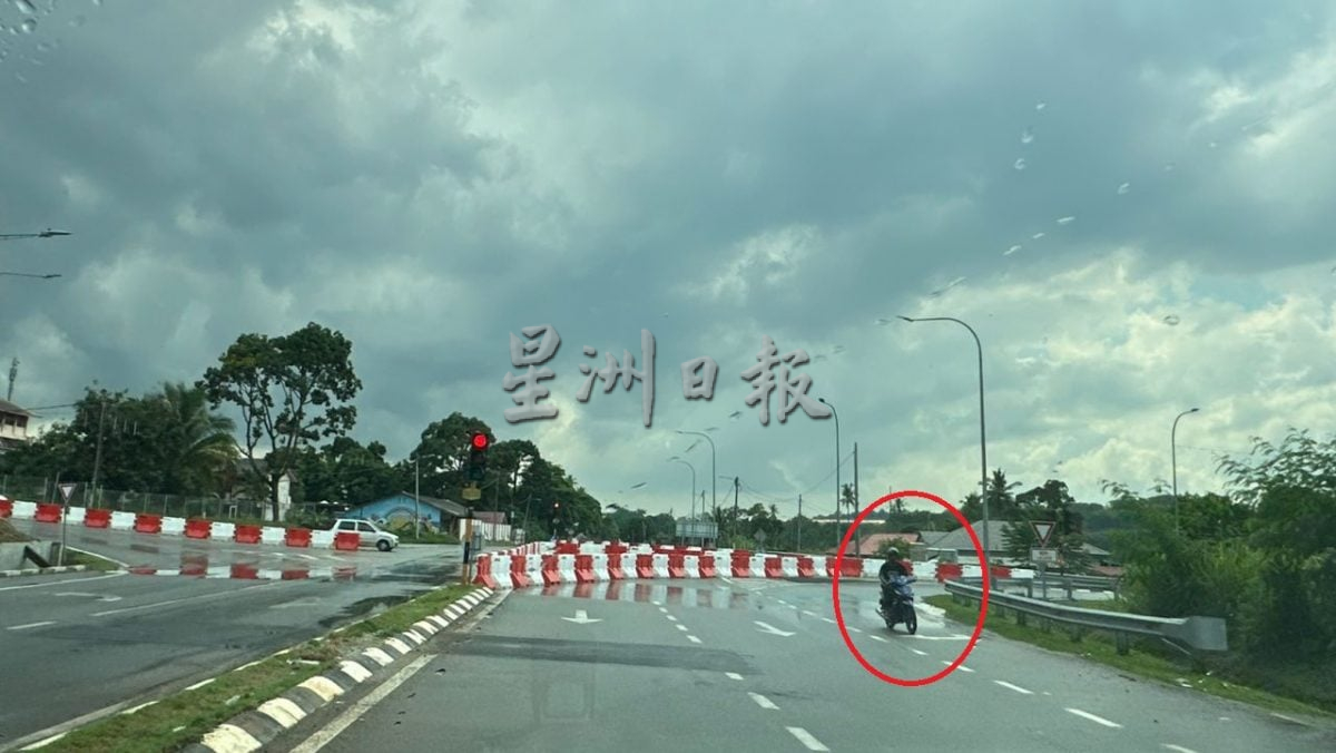 榴梿洞葛市镇改道试行两周 陈志成拟建议增指示牌减速线