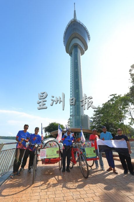 全：5人接力挑战逾2500公里骑行，三轮车环半岛之旅倒数迎国庆。