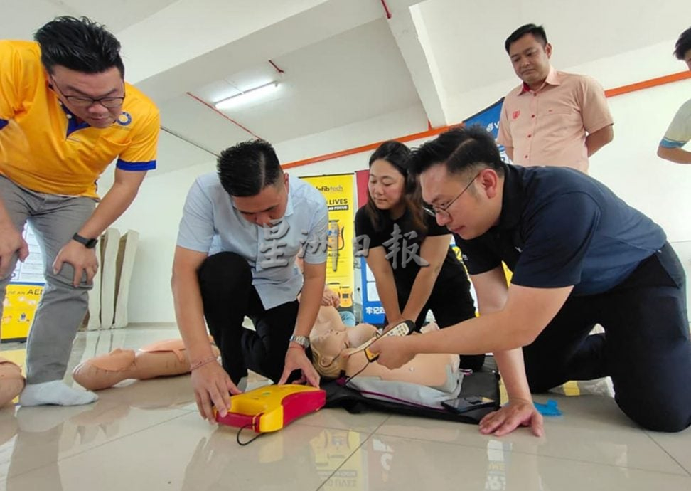 （大北马）逾130名居林民众及华团代表共同“为生命按下启动键”，学习CPR及AED使用