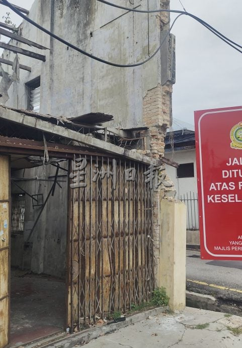 （大北马）伊尔米：基于民众安全，居林市议会已将交警署旁的巷子封锁