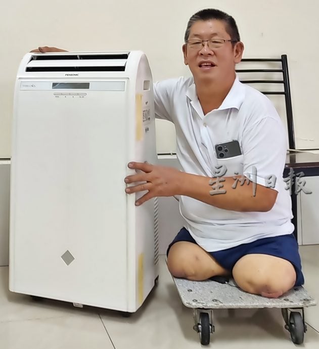 ★8月17日刊登/共用稿【有故事的人】/强电击中烧伤截双腿 陈树金消沉2年重生